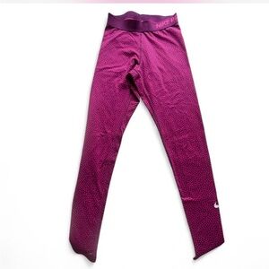 Nike Purple Dotted Leggings